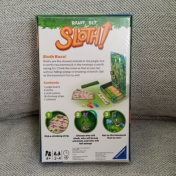 Kids game ready set sloth ravensburger game age 4+ New - Picture 4 of 7